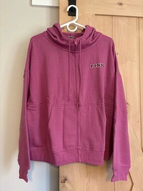 Victoria's Secret Pink Logo Hoodie in Fuchsia